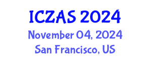 International Conference on Zoology and Animal Science (ICZAS) November 04, 2024 - San Francisco, United States