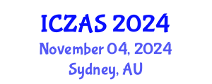 International Conference on Zoology and Animal Science (ICZAS) November 04, 2024 - Sydney, Australia