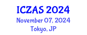 International Conference on Zoology and Animal Science (ICZAS) November 07, 2024 - Tokyo, Japan