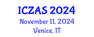 International Conference on Zoology and Animal Science (ICZAS) November 11, 2024 - Venice, Italy