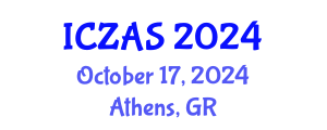 International Conference on Zoology and Animal Science (ICZAS) October 17, 2024 - Athens, Greece
