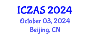 International Conference on Zoology and Animal Science (ICZAS) October 03, 2024 - Beijing, China