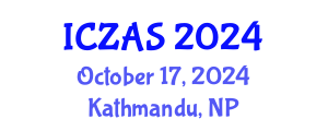 International Conference on Zoology and Animal Science (ICZAS) October 17, 2024 - Kathmandu, Nepal