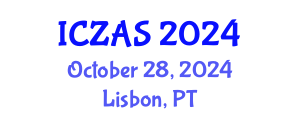 International Conference on Zoology and Animal Science (ICZAS) October 28, 2024 - Lisbon, Portugal