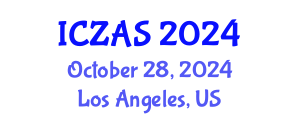 International Conference on Zoology and Animal Science (ICZAS) October 28, 2024 - Los Angeles, United States