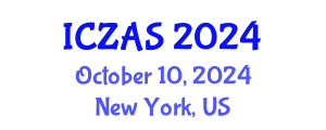 International Conference on Zoology and Animal Science (ICZAS) October 10, 2024 - New York, United States