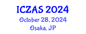 International Conference on Zoology and Animal Science (ICZAS) October 28, 2024 - Osaka, Japan