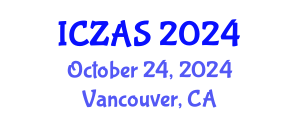 International Conference on Zoology and Animal Science (ICZAS) October 24, 2024 - Vancouver, Canada