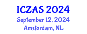 International Conference on Zoology and Animal Science (ICZAS) September 12, 2024 - Amsterdam, Netherlands