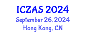 International Conference on Zoology and Animal Science (ICZAS) September 26, 2024 - Hong Kong, China