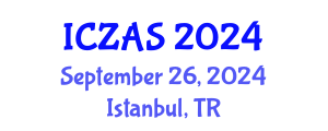 International Conference on Zoology and Animal Science (ICZAS) September 26, 2024 - Istanbul, Turkey