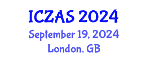 International Conference on Zoology and Animal Science (ICZAS) September 19, 2024 - London, United Kingdom