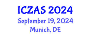 International Conference on Zoology and Animal Science (ICZAS) September 19, 2024 - Munich, Germany