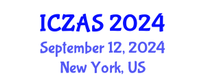 International Conference on Zoology and Animal Science (ICZAS) September 12, 2024 - New York, United States