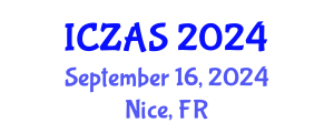 International Conference on Zoology and Animal Science (ICZAS) September 16, 2024 - Nice, France