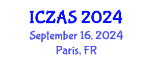 International Conference on Zoology and Animal Science (ICZAS) September 16, 2024 - Paris, France