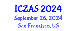 International Conference on Zoology and Animal Science (ICZAS) September 26, 2024 - San Francisco, United States