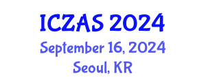 International Conference on Zoology and Animal Science (ICZAS) September 16, 2024 - Seoul, Republic of Korea