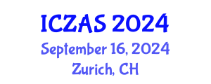 International Conference on Zoology and Animal Science (ICZAS) September 16, 2024 - Zurich, Switzerland