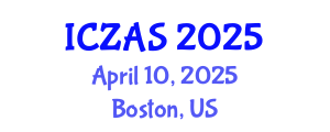 International Conference on Zoology and Animal Science (ICZAS) April 10, 2025 - Boston, United States