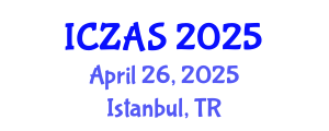 International Conference on Zoology and Animal Science (ICZAS) April 26, 2025 - Istanbul, Turkey