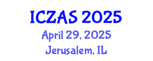 International Conference on Zoology and Animal Science (ICZAS) April 29, 2025 - Jerusalem, Israel