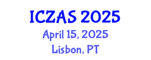 International Conference on Zoology and Animal Science (ICZAS) April 15, 2025 - Lisbon, Portugal