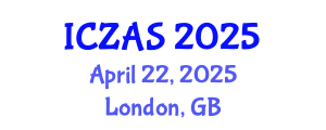 International Conference on Zoology and Animal Science (ICZAS) April 22, 2025 - London, United Kingdom