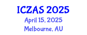 International Conference on Zoology and Animal Science (ICZAS) April 15, 2025 - Melbourne, Australia