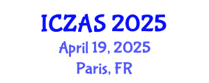 International Conference on Zoology and Animal Science (ICZAS) April 19, 2025 - Paris, France
