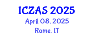 International Conference on Zoology and Animal Science (ICZAS) April 08, 2025 - Rome, Italy