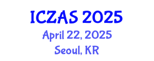 International Conference on Zoology and Animal Science (ICZAS) April 22, 2025 - Seoul, Republic of Korea