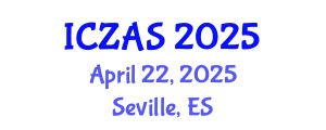 International Conference on Zoology and Animal Science (ICZAS) April 22, 2025 - Seville, Spain