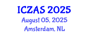 International Conference on Zoology and Animal Science (ICZAS) August 05, 2025 - Amsterdam, Netherlands