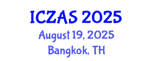 International Conference on Zoology and Animal Science (ICZAS) August 19, 2025 - Bangkok, Thailand