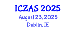 International Conference on Zoology and Animal Science (ICZAS) August 23, 2025 - Dublin, Ireland