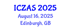 International Conference on Zoology and Animal Science (ICZAS) August 16, 2025 - Edinburgh, United Kingdom