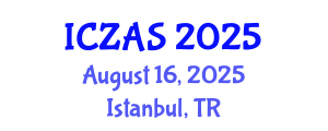 International Conference on Zoology and Animal Science (ICZAS) August 16, 2025 - Istanbul, Turkey