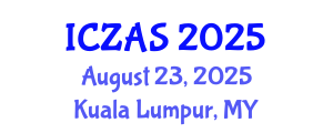 International Conference on Zoology and Animal Science (ICZAS) August 23, 2025 - Kuala Lumpur, Malaysia