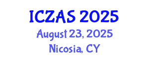 International Conference on Zoology and Animal Science (ICZAS) August 23, 2025 - Nicosia, Cyprus