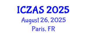 International Conference on Zoology and Animal Science (ICZAS) August 26, 2025 - Paris, France