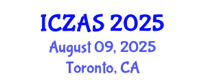 International Conference on Zoology and Animal Science (ICZAS) August 09, 2025 - Toronto, Canada