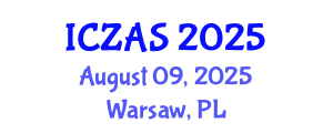 International Conference on Zoology and Animal Science (ICZAS) August 09, 2025 - Warsaw, Poland