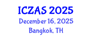 International Conference on Zoology and Animal Science (ICZAS) December 16, 2025 - Bangkok, Thailand