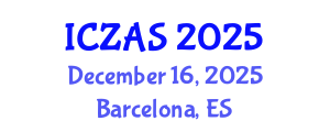 International Conference on Zoology and Animal Science (ICZAS) December 16, 2025 - Barcelona, Spain