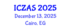 International Conference on Zoology and Animal Science (ICZAS) December 13, 2025 - Cairo, Egypt