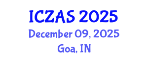 International Conference on Zoology and Animal Science (ICZAS) December 09, 2025 - Goa, India