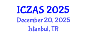 International Conference on Zoology and Animal Science (ICZAS) December 20, 2025 - Istanbul, Turkey