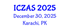 International Conference on Zoology and Animal Science (ICZAS) December 30, 2025 - Karachi, Pakistan