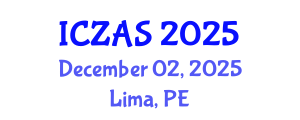 International Conference on Zoology and Animal Science (ICZAS) December 02, 2025 - Lima, Peru